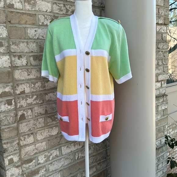 Laura Petites By Alyzia Colorful Spring Knit - Sweater - Picture 4 of 14